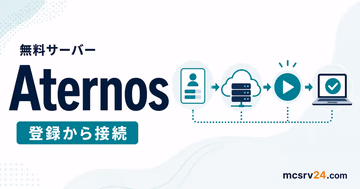 Aternosで無料マイクラサーバーを作成し友達と接続する手順