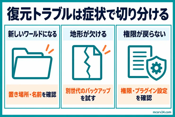 バックアップ・復元時のよくあるエラーと解決方法をまとめたトラブルシューティングガイド