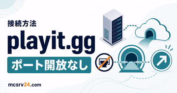playit.ggでポート開放なしに外部公開するサムネイル