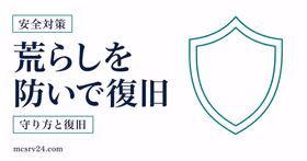 マイクラサーバーの荒らし対策と復旧を示すサムネイル