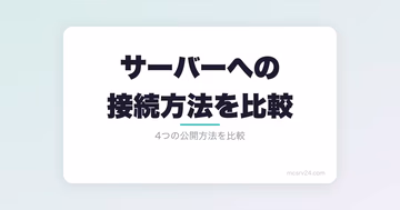マイクラサーバーへの接続方法を比較！ポート開放・playit.gg・Realms・レンタルサーバーの違い