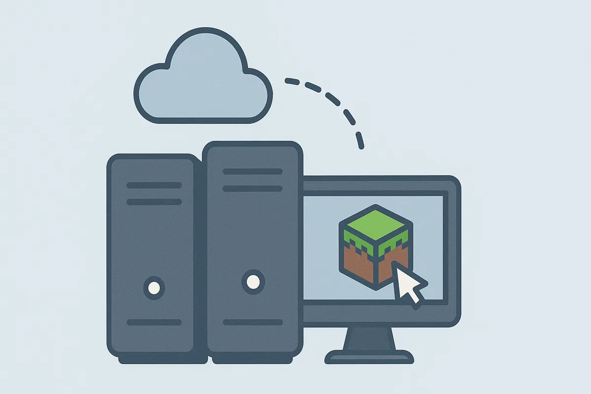 マインクラフトのブロックとサーバー