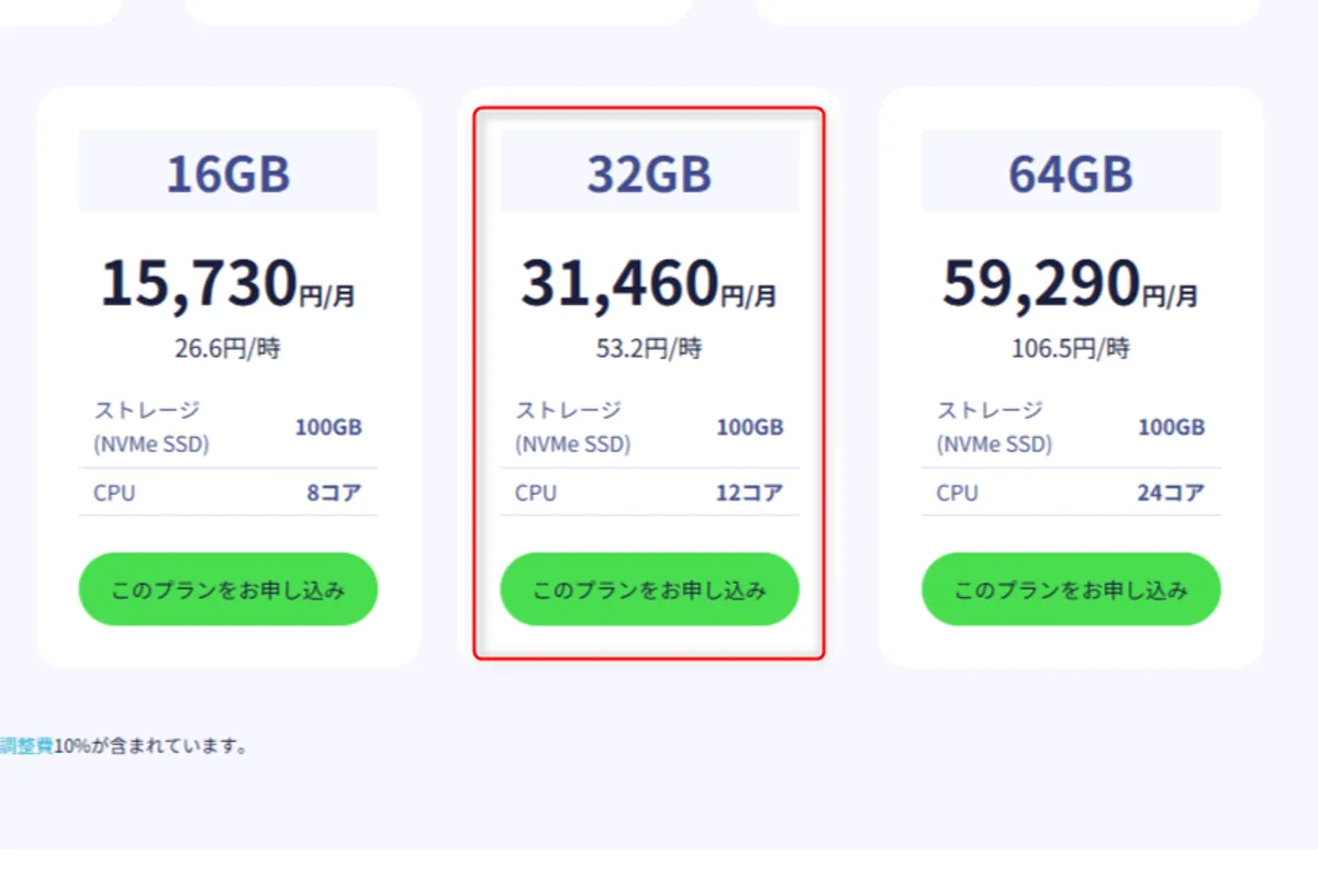32GBプラン